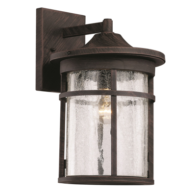 Trans Globe Lighting 40382 RT Avalon 17.75" Outdoor Rust Transitional Wall Lantern